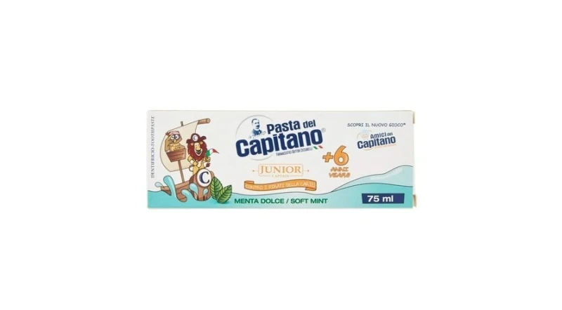 PASTA DEL CAPITANO PASTA DINTI 75ML JUNIOR 6+ MENTA 